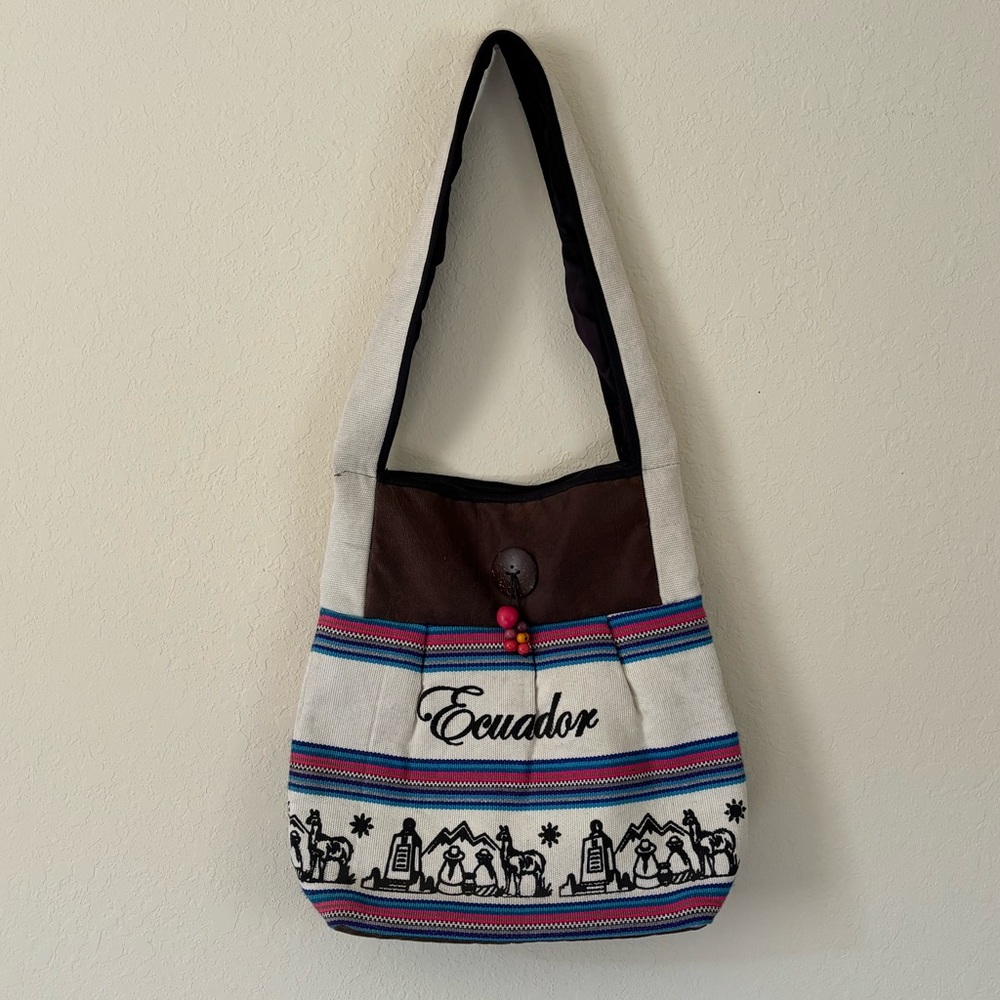 Handmade Ecuadorian Sling Shoulder Bag